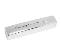Silver Plated Christening Certificate Box