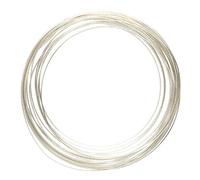 Silver Plated Copper Half Round Craft Bead Wire 21Ga (12Ft)