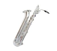Silver Plated EB Tuned Baritone Saxophone Brass Body Beginner Saxophone