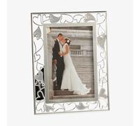 Silver Plated Epoxy Hearts 6x4 Inch Photo Frame FS23846