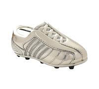 Silver Plated Football Boot Money Box - Bambino Christening Gift Piggy Bank - Baby Shower Keepsake Gift Kids Savings - Football Present Boys Girls First Birthday Baptism