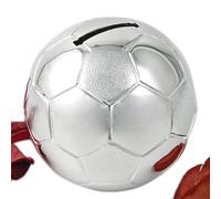 Silver Plated Football Money Box