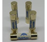 Silver Plated Gold Fuse Fuse 250V 1A 2A 4A 5A 6.3A 10A Dimensions:5 * 20mm Fuse Protected circuits (Size : 4A)
