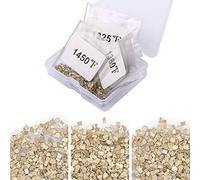 Silver-Plated Gold-Plated Alloy Solder Precut Chips, 4.5 Gram (About 2000pcs) 1x1mm Solder Chips Ultra Tiny Easy Solder Solder Chips for Jewelry Making Jewelry Repair (E Solder, M Solder, H Solder)