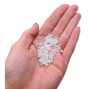Silver Plated Jump Rings 4mm 400pcs (0.7mm) - Small Open Jump Rings for Jewellery Making and Earrings - Tiny Easy Open Metal Rings for Craft, Ring Connectors for Clasps, Pendants, Charms and Findings