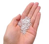 Silver Plated Jump Rings 6mm 400pcs (0.7mm Thickness) for Jewellery Making, Strong Open Jump Rings for Connecting Clasps, Pendants and Findings, Essential Beading Supplies