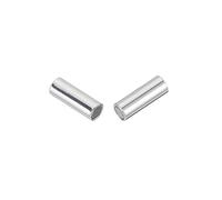 Silver Plated Magnetic Kumihimo Cord End Tube Clasp 4mm