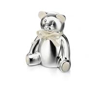 Silver Plated Money Box Y413 - Silver Plated / Enamel