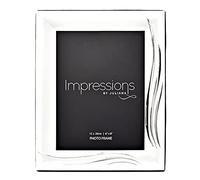 Silver plated Satin Finish Grass Blade Design Photo Frame 6" x 8"