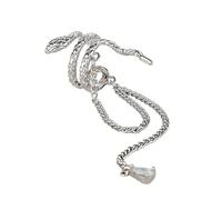 Silver Plated Snake Earrings for Women Right Side Snake Chain Ear Cuff, Moderate type, Metal, No Gemstone