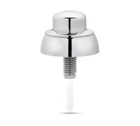 Silver Plated Toilet Push Button Flush Replacement with Support Cover for Siamp Optima49 Valve, Push Button for Toilet Cistern 3.9x2.3 Inches