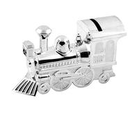 Silver Plated Train Money Bank