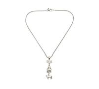 Silver Plated Trishul Damru Nandi Pendant Necklace for Men | Religious Mahadev Symbol Chain | Stainless Steel Look, Daily Use Spiritual Jewelry By Indian Collectible