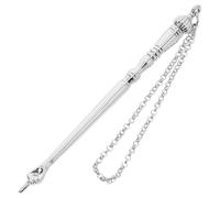 Silver Plated Yad Jewish Pointer with Chain for Torah Reading