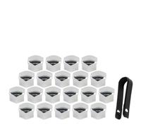 Silver Plating Wheel Lug Nut Cap Covers, Compatible with for tesla Model 3/S/Y 2017-2020, 20mm ABS Trim Set with Puller Tool