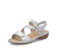 Silver/Platinum Hook & Loop Sandals for Women | Rieker silver 38