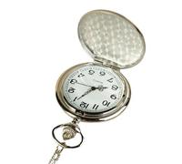 (silver) Pocket Watch Accurate Quartz Movement Punk Hanging Chain All Match Quartz Watch For Daily Life