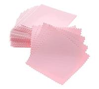 Silver Polishing Cloth, 30 Pcs Silver Cleaning Cloths Jewelry Polishing Cloth Jewelry Cleaning Cleaner for Clean and Polish Gold Silver Platinum Diamond and Pearl, Pink 8x8cm