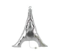 Silver Polyester Eiffel Tower String Musical Box (Ref: TE-05) - La Vie en Rose (Louiguy/Edith Piaf)