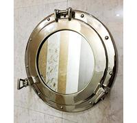 Silver Porthole Mirror Aluminium Porthole 15" Wall Hanging Nautical Home Decor