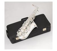 Silver Professional Alto Saxophone Eb France Silver Plated Craft Alto Sax Instrument Saxophone for Student