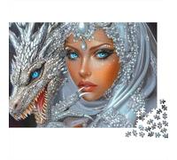 Silver Queen 1000 Pc Fantasy Premium Cardstock Jigsaw Puzzle Adults Wall Decoration Brain Training Puzzle Collectors Home Activity 38x26cm/1000pcs