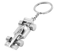 Silver Racing Car Keyring,Sport F1 Keyring Key Chain,Car Key Ring Chain Metal Keychain,Formula 1 Gifts for Boy Men,Metal Keyring Accessories for Christmas, Easter, Birthday,F1 Merchandise (Silver)
