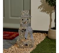 Silver Rattan Snowman