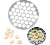 Silver Ravioli Dumpling Mold, Russian Pelmeni Maker,37 Holes Metal Ravioli Maker, Pelmeni Meat Dumplings Maker,Handmade Dumpling Cutter,Kitchen Utensils and Gadgets