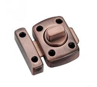 Silver/red/Green/Black Alloy Door Latch Lock for Interior Doors Sliding Gate Cast Doors - Rotating Toilet Screw-Mounted Hook Lock Having Right-Angle Handle Metal Zinc(RED)