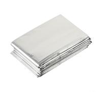 Silver Reflective Film For Plants, Mylar Sheet For Grow Tent, Survival Blanket Silver, Heat Retention Foil For Camping, Greenhouse Light(160cm X 210cm)