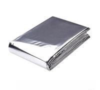 Silver Reflective Mylar Film for Grow Tent, High Light Reflection Polyester Sheet for Greenhouse Wall Liner and Plant Growth, Portable Thermal Blanket (130cm X 210cm)