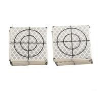 Silver Reflective Target For Total Station Measurement 50 Pack Acrylic Surveying Prisms With High Reflectivity For Low Light(4X4cm)