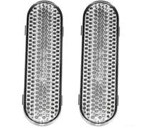 Silver Reflector Blocks for Electric Scooter Front 2-Pack