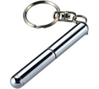 Silver Retractable mini pen made of Stainless Steel Metal Tool Pen Retractable pocket pen keychain Dad gadgets, birthday, Christmas for Students, Office Staff, Construction Workers Pens and Refills