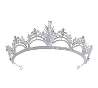 Silver Rhinestone Classic Princess Bridal Headband Women