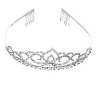 Silver Rhinestone Crown Headband for Bride Engagement Birthday Party | Flexible Fit, Charming Finish, Long Time Use, Headdress Accessories for Friends or Someone You Love
