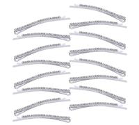 Silver Rhinestone Hair Barrette, Crystal Clip Single Row for Women | Metal Profile, Non-Slip Sturdy Design, Suits Buns, Dancers, Formal Events and Photoshoots
