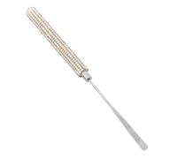 Silver Rhinestone Nail Gel Mixing Stick for Manicure DIY Use | Metal Construction, Easy Cleaning, Precise Blending, Versatile Cosmetic Applicator for Home Setups and Personal DIY