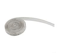 Silver Rhinestone Strip 90cm for crystal Bling Sticker White For Decoration | Rhinestone material Multi-purpose decor for clothing cars phones computers Width options 0.9cm 1.7cm 2.6cm
