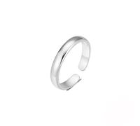 Silver Rings for Women Chunky, Rings for Women Knuckle Plain Band 14K White Gold Size O 1/2