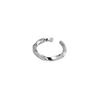 Silver Rings For Women,S Sterling SilverSilver Ring For Women Smooth Twisted Geometry Unisex Adjustable Open Knuckle Tail Ring Finger Joint Jewelry For Lady Girls Wedding Valentine'S Day Gift