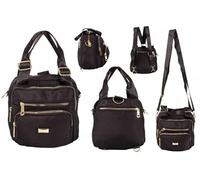 SILVER ROCK Lorenz Unisex Multi Pocket Casual Cross-body bag Ladies & Men's bag Travel Shoulder bag (BLACK)