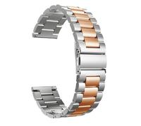 (silver,rose gold, 22mm) 16/18/20/22/24 mm Quick Release Replacement Watch Band Premium Solid Stainless Steel Metal Bracelet Men's Watch Strap