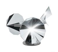 Silver Rotating Bird Repeller For Outdoor Garden Protection, Reflective Wind Spinner Deterrent Made Of Abs Plastic, Easy Install Device To Scare Pests Away From Farms Yards And Patios Humane