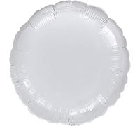 Silver Round Foil Balloons (Uninflated)