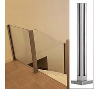 Silver s Railing Clamp Support for Tempered s Panels Stair Railing Post Adjustable 65cm155cm Modern DesignEasy Installat