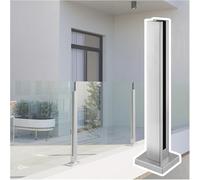 Silver s Railing Post for 10-12mm s 57" Tall Adjustable Heights 60-140cm Ideal for Stair il Baluster & Slish Design