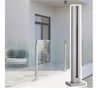 Silver s Railing Post for 10-12mm s 95CM Tall (37.4inch) - Stair il Baluster Adjustable Heights 60-140cm Ideal for Modern Dec & Stairs