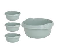 Silver Sage 10 Litre Capacity 36cm Round Washing Up Bowl for Kitchen Sink, Basin Mixing High Gloss Chic Finish Plastic Multiuse Washing Up Bowl Tidy Organiser Household (5, 36cm Round)